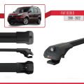 Fiat Doblo 2 2010-2022 Arası ile Uyumlu ACE-1 Ara Atkı Tavan Barı Siyah 2 Adet