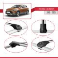 Hyundai i20 II Active 2015-2019 Arası ile Uyumlu ACE-1 Ara Atkı Tavan Barı Gri 3 Adet