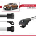 Hyundai i20 II Active 2015-2019 Arası ile Uyumlu ACE-1 Ara Atkı Tavan Barı Gri 3 Adet