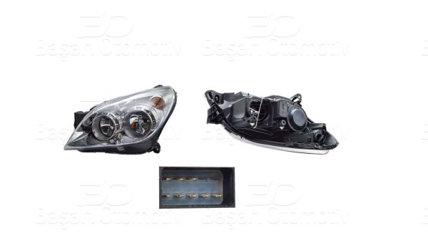 Opel Astra H 2004 Far Sol Krom