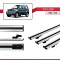 Suzuki Jimny 3 1998-2018 Arası ile Uyumlu BASIC Model Ara Atkı Tavan Barı Gri 3 Adet