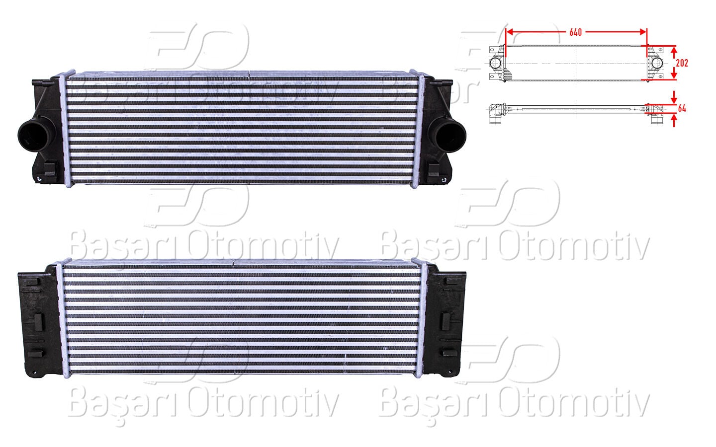Volkswagen Crafter / Mercedes-Benz Sprinter 2006 Sonrası İntercooler (Turbo Radyatörü)