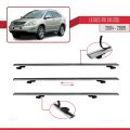 Lexus RX 2 (XU30) 2004-2009 Arası ile Uyumlu BASIC Model Ara Atkı Tavan Barı Gri 2 Adet