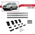 Lexus RX 2 (XU30) 2004-2009 Arası ile Uyumlu BASIC Model Ara Atkı Tavan Barı Gri 2 Adet