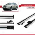 Lexus RX 2 (XU30) 2004-2009 Arası ile Uyumlu BASIC Model Ara Atkı Tavan Barı Gri 2 Adet