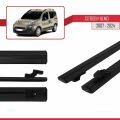 Citroen Nemo 3 (225) 2008-2017 Arası ile Uyumlu BASIC Model Ara Atkı Tavan Barı Siyah 2 Adet