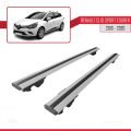 Renault Clio 4 ST 2013-2020 Arası ile Uyumlu HOOK Model Ara Atkı Tavan Barı Gri 2 Adet