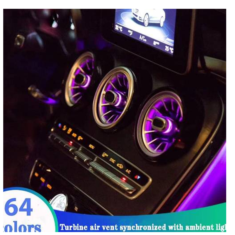 Mercedes Benz C Class W205 Uyumlu Burmester Havalandırma Seti - 64 Renk