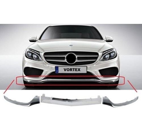 Mercedes C Serisi W205 Ön Tampon Alt Nikelaj Orta (Amg) 2014 Sonrası Uyumlu