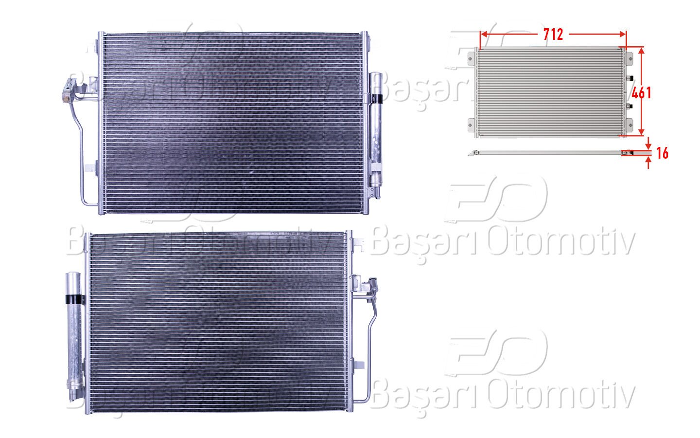 Volkswagen Crafter Mercedes-Benz Sprinter 2006 ve Sonrası Uyumlu Klima Radyatörü