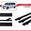 Volkswagen T6 Caravelle 2015-2024 Arası ile Uyumlu BASIC Model Ara Atkı Tavan Barı Siyah 3 Adet