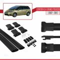 Citroen Grand C4 Picasso 2007-2012 Arası ile Uyumlu FLY Model Ara Atkı Tavan Barı Siyah 2 Adet