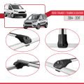 Ford Transit/Tourneo Courier Pre-Facelift 2014-2017 Arası ile Uyumlu ACE-1 Ara Atkı Tavan Barı Gri 3 Adet