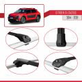 Citroen C4 Cactus 2014-2021 Arası ile Uyumlu ACE-1 Ara Atkı Tavan Barı Siyah 3 Adet