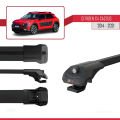 Citroen C4 Cactus 2014-2021 Arası ile Uyumlu ACE-1 Ara Atkı Tavan Barı Siyah 3 Adet