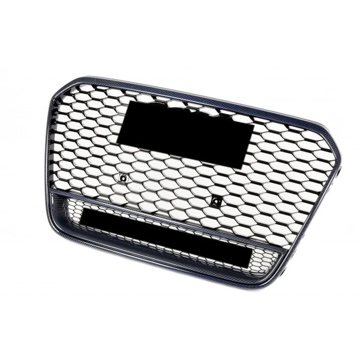Audi A6 RS6 Panjur Quattro Yazılı Carbon Görünüm 2011-2014 Arası Uyumlu