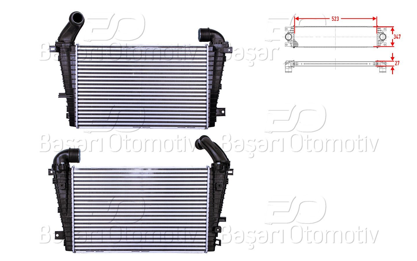 Opel Astra H 1.7 CDTI 2007 Ve Sonrası Turbo Radyatörü (Intercooler)