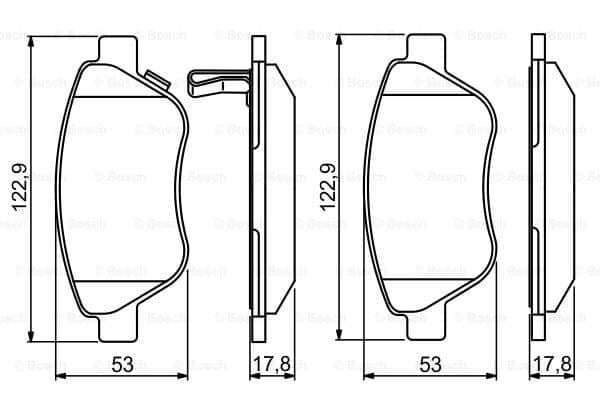 BOSCH 0986495237 | Opel Corsa D Ön Fren Balata Takımı