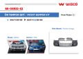 Volkswagen Golf 5 R32 2004-2008 Uyumlu Ön Krom Panjurlu Tampon Seti
