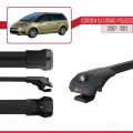 Citroen Grand C4 Picasso 2007-2012 Arası ile Uyumlu ACE-1 Ara Atkı Tavan Barı Siyah 2 Adet