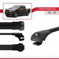 Nissan NP300 (D23) 2015-2021 Arası ile Uyumlu ACE-1 Ara Atkı Tavan Barı Siyah 2 Adet