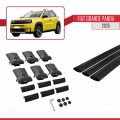 Fiat Grande Panda 2025-2025 Arası ile Uyumlu FLY Model Ara Atkı Tavan Barı Siyah 3 Adet