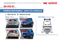 Volkswagen Golf 7 2013-2017 Uyumlu Golf 7.5 R Ön Arka Yan Komple Tampon Seti