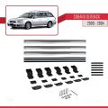 Subaru Outback 2 2000-2004 Arası ile Uyumlu BASIC Model Ara Atkı Tavan Barı Gri 3 Adet