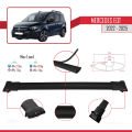 Mercedes EQT / Citan W420 2022-2025 Arası ile Uyumlu FLY Model Ara Atkı Tavan Barı Siyah 3 Adet