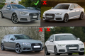 Audi A4 B9 Sedan 2016-2018 RS4 Dizayn Silver Mercekli Sis Kapağı