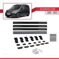 Volkswagen Caddy 4 (SB) 2020 ve Sonrası ile Uyumlu BASIC Model Ara Atkı Tavan Barı Siyah 3 Adet