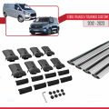 Ford Transit/Tourneo Custom 2012-2023 Arası ile Uyumlu FLY Model Ara Atkı Tavan Barı Gri 4 Adet