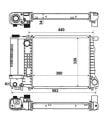 BMW 3 Serisi E30 M40 1987-1994 Su Radyatörü Brazing MT 380x328x32