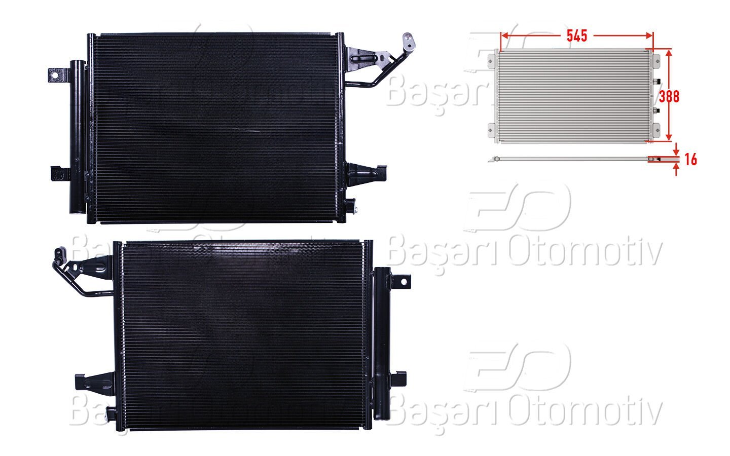 Mitsubishi Colt ve Smart Forfour 2004 ve Sonrası Klima Radyatörü