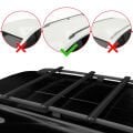 Jeep Cherokee 5 (KL) 2014-2023 Arası ile Uyumlu BASIC Model Ara Atkı Tavan Barı Siyah 3 Adet