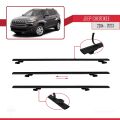 Jeep Cherokee 5 (KL) 2014-2023 Arası ile Uyumlu BASIC Model Ara Atkı Tavan Barı Siyah 3 Adet