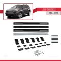 Jeep Cherokee 5 (KL) 2014-2023 Arası ile Uyumlu BASIC Model Ara Atkı Tavan Barı Siyah 3 Adet