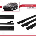 Jeep Cherokee 5 (KL) 2014-2023 Arası ile Uyumlu BASIC Model Ara Atkı Tavan Barı Siyah 3 Adet