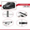 Volkswagen Caddy 4 (SB) 2020 ve Sonrası ile Uyumlu BASIC Model Ara Atkı Tavan Barı Gri 3 Adet
