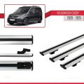 Volkswagen Caddy 4 (SB) 2020 ve Sonrası ile Uyumlu BASIC Model Ara Atkı Tavan Barı Gri 3 Adet