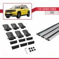 Fiat Grande Panda 2025-2025 Arası ile Uyumlu FLY Model Ara Atkı Tavan Barı Gri 3 Adet