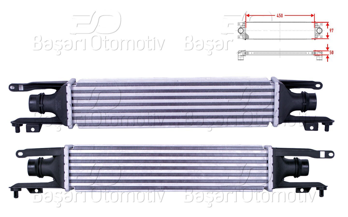 Opel Corsa D Corsa D Van 1.3 CDTI 2006 ve Sonrası Turbo Radyatörü (Intercooler)