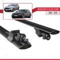 Mercedes C Class 4 (S205) 2015-2021 Arası ile Uyumlu HOOK Model Ara Atkı Tavan Barı Siyah 2 Adet