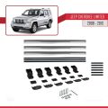 Jeep Cherokee 4 (KK) 2008-2013 Arası ile Uyumlu BASIC Model Ara Atkı Tavan Barı Gri 3 Adet