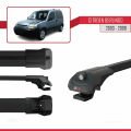 Citroen Berlingo (M59) 2003-2008 Arası ile Uyumlu ACE-1 Ara Atkı Tavan Barı Siyah 3 Adet