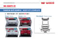Volkswagen Golf 8 GTI 2020 ve Sonrası Uyumlu Tampon Seti Komple (Ön-Arka-Yan)