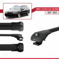 BMW 5 Serisi (E39) Touring 1997-2003 Arası ile Uyumlu ACE-1 Ara Atkı Tavan Barı Siyah 2 Adet