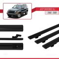 Jeep Cherokee 3 (KJ) 2002-2007 Arası ile Uyumlu BASIC Model Ara Atkı Tavan Barı Siyah 3 Adet
