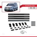 Volkswagen Caddy 3 (SA) 2015-2019 Arası ile Uyumlu BASIC Model Ara Atkı Tavan Barı Siyah 3 Adet