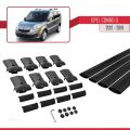Opel Combo D 2012-2018 Arası ile Uyumlu FLY Model Ara Atkı Tavan Barı Siyah 4 Adet